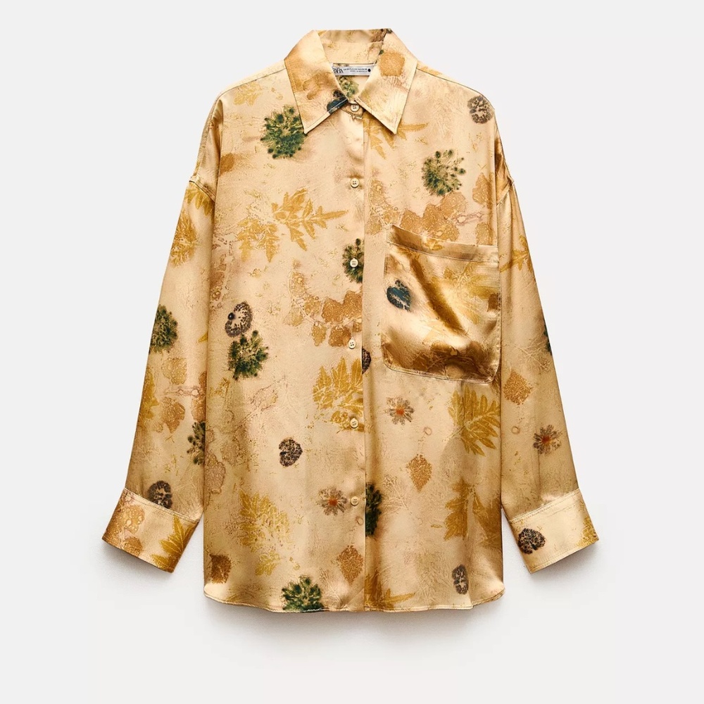 Zara 100% Silk Top NWT XS/S